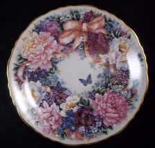 Circle of Love 7.5 inch plate Lina Lui Floral Greetings Bradford Exchange - $7.80