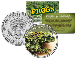 Vietnamese Mossy Frog *Collectible Frogs* Jfk Half Dollar Us Colorized Coin Coa - £6.69 GBP