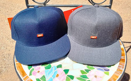 OBEY Cap Hat Standard Strapback Sample Metal Logo Navy Heather Charcoal per each - £19.97 GBP