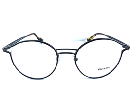 New PRADA VPR 6T2 VHJ-1O1 52mm Black Round Men&#39;s Eyeglasses Frame  #4 - £150.10 GBP