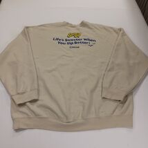 SunSip Men's Tan/Beige Long Sleeve Pullover Sweatshirt Chest 51" image 2