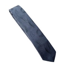 Mens Dress Necktie Vintage Y2K 90s Skinny Tie USA 55 in u - $14.99