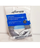 Saint Gobain Adfors .140 x 25&#39; Black Screen Spline Vinyl, Hollow-Core-Black - $9.70