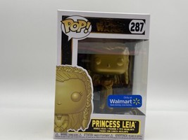 FUNKO POP Star Wars Princess Leia 287 (GOLD) EXCLUSIVE I01 - £7.99 GBP