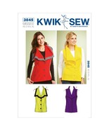 Kwik Sew K3845 Vests Sewing Pattern, Size XS-S-M-L-XL - £5.50 GBP