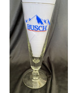 Vintage BUSCH Beer Logo Footed Stem Pilsner Glass 8 1/2” - $14.76