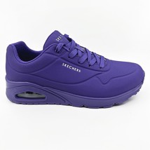 Skechers Uno Nights Shades Purple Womens Wide Athletic Sneakers - £51.07 GBP