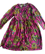 Hanna Andersson Pink floral dress Girls 120 US Size 6-7 - $19.79