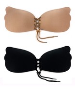 Braza - Cleavage Pal Lace Up Bra, C, Beige - $18.98 CAD