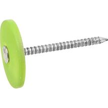 HILLMAN FASTENERS 461442 Electro-Galvanized Plastic Cap Roofing Nails, - $49.79