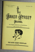 The Baker Street Journal V. 33 #4 December 1983 Vintage Sherlock Holmes Fanzine - £11.86 GBP