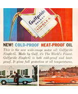 1960 Gulf Oil Gulfpride Single G Select Advertisement Motor Oil Vintage ... - $41.11 CAD