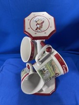 1998/2000 Vintage Campbell&#39;s Kids Soup Mug Set With Display Tree - Set Of 4 WW - £47.69 GBP
