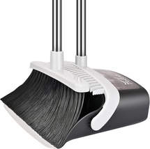 Broom and Dustpan Set, Heavy Duty Dust Pan with Long Handle 51 Inch Broom - $43.64
