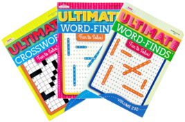 NEW Lot of 3 Ultimate Word Search Find &amp; Crossword Puzzle Books by Kappa - £12.37 GBP