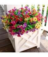 Artificial Fake Plants Flowers For Outdoor Outside Spring Summer Decorat... - £24.97 GBP