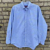 Vineyard Vines Men&#39;s L Blue Check Murray Shirt 100% Cotton EUC - £20.67 GBP