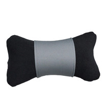 Car Seat Neck Pillow Headrest Cushion for Neck Support Washable Grey Polyester - £10.10 GBP