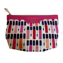 Estee Lauder Makeup Cosmetic Bag Pink Blue Mascara 9&quot;X6&quot; NWOT - £3.71 GBP