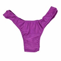 Purple Satin Gaff Thong for Transgender Crossdresser smooth tuck - $12.50