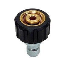 M22 FPT X 3/8&quot; Quick Connect Plug for Spray Gun Inlets and Pump Outlets ... - £9.57 GBP