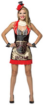 Rasta Imposta Sexy Black Spiced Rum Costume Women&#39;s Bottle Fancy Dress Halloween - £93.37 GBP
