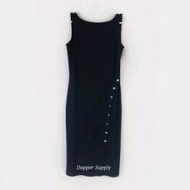 White House Black Market Women Small Black Cocktail Dress Semi Sheer Str... - $37.21