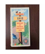 Ohio Road Map Courtesy of Sinclair 1949 Edition - £14.10 GBP