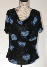 Jaclyn Smith Collection Cowl Neck Blouse Size L NWT - $14.99