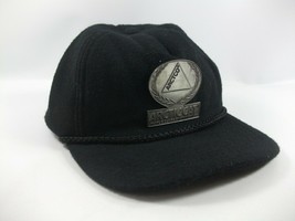 Arctic Cat Metal Badge Hat Arctco Snowmobiles Black Snapback Baseball Cap - £27.72 GBP