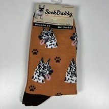 Harlequin Dane Dog Pet Lover Socks Fun Novelty Dress Casual Unisex By So... - £5.51 GBP