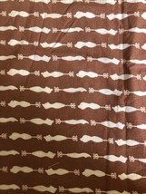 Unbranded Fabric Brown Background with Cream dress Mannequin Print 7/8 Yard - $26.88