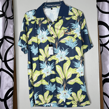 Monterey Club Men&#39;s Tropical Paradise Print Camp Shirt Small - £15.41 GBP