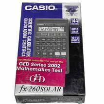 Casio FX-260 Solar Scientific Fraction Calculator GED Series 2002 Factory Sealed - £18.12 GBP