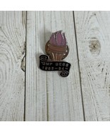 Vintage GMP Bess Pin 1983 1984 Silver Tone Enamel Pink Torch Lapel Tac - £6.60 GBP