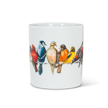 Birds Jumbo Coffee Mugs Set 4 Ceramic 16 oz Dishwasher Microwave Safe Multicolor image 2