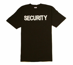 5XL BLACK SECURITY BOUNCER STAFF GUARD SHIRT UNIFORM CONCERT CLUB EVENT - $20.24