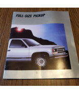 1988 full-Size Chevy Truck Original Sales Brochure GM Literature - $8.13 CAD