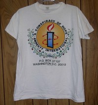 Amnesty International Concert Shirt Vintage 1986 Peter Gabriel Single Stitched - £86.55 GBP