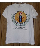 Amnesty International Concert Shirt Vintage 1986 Peter Gabriel Single St... - $150.85 CAD