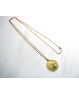 1978 Vintage Mickey Mouse Pendant 12K Gold Fill Necklace K1391 - £32.69 GBP