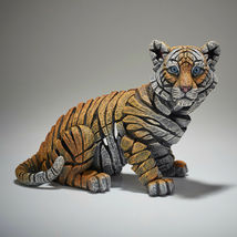 Tiger Cub Sculpture by Edge Sculpture Stunning Piece 9.5" Long Baby Wild Animal image 7