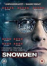 Snowden DVD (2017) Joseph Gordon-Levitt, Stone (DIR) Cert 15 Pre-Owned Region 2 - £14.94 GBP