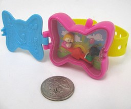 Vintage 1994 Polly Pocket Bow Bracelet Seesaw Toy Wristband Happy Meal M... - £4.66 GBP