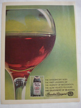 1977 Color Ad Beaulieu Vineyard Burgundy BV - $7.99