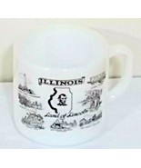 Vintage Illinois Land of Lincoln Federal Glass Coffee Mug Tea Cup Japan ... - $471.90 MXN