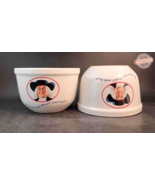 Set of 2 Quaker Oats 1999 Oatmeal Ceramic Bowl &#39;Warms You Heart And Soul... - $43.86 CAD