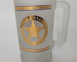 United States Marshal Frosted Glass Beer Mug DOJ Department Of Justice U... - £14.85 GBP