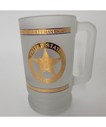 United States Marshal Frosted Glass Beer Mug DOJ Department Of Justice U... - £15.06 GBP