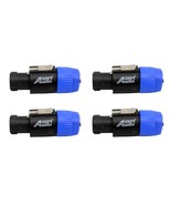 Speakon Male To 1/4&quot; Ts Jack Adapters 4-Pack, Audio2000&#39;S Acc31A1P2. - $44.25 CAD